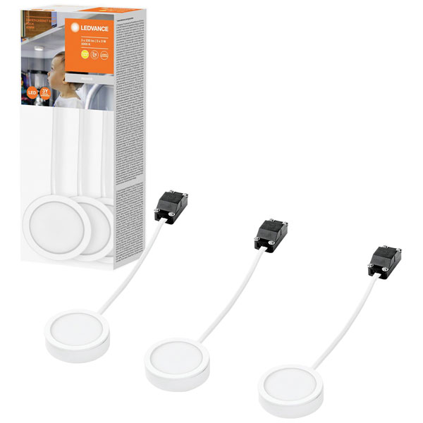 LEDVANCE 4058075791589 Spot Puck 65mm 3 X 3W Blk Warm White