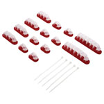 Cable mount Self-adhesive Ø4.90mm Ecru 1pcs