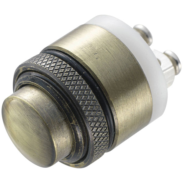 TruComponents 781878 Pushbutton ,Panel Mount,Off/(On),SPST,Scr/ter...