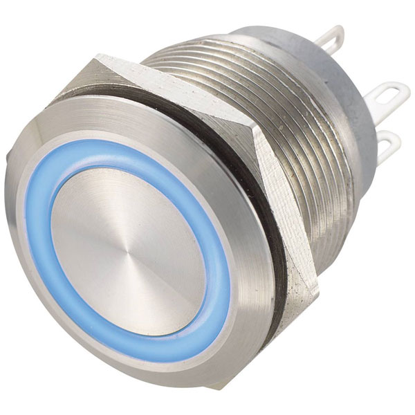 TruComponents 781887 Pushbutton ,Panel Mount,Off/(On),SPST,Solder,IP67