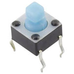 TRUCOMPONENTS 781917 Pushbutton ,PCB Mount,Off/(On),SPST