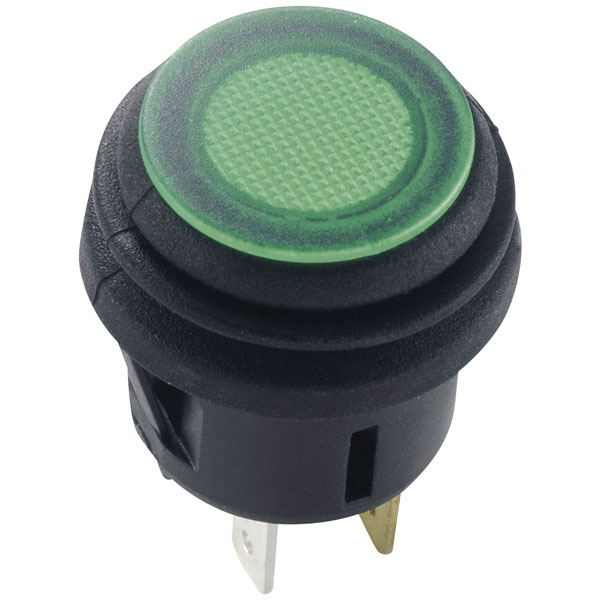 TruComponents 781997 Pushbutton ,Panel Mount,Off/On,SPST,Solder