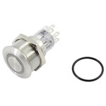 TRUCOMPONENTS 782123 Pushbutton ,Panel Mount,Off/(On),SPDT,Solder,IP67