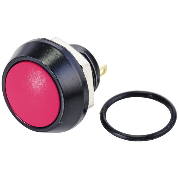 TruComponents 782153 Pushbutton ,Panel Mount,Off/(On),SPST,Solder,IP65