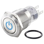 TRUCOMPONENTS 782636 Pushbutton ,Panel Mount,Off/On,NO/NC,Solder,IP65