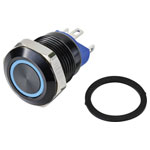 TRUCOMPONENTS 782710 Pushbutton ,Panel Mount,Off/(On),SPST,Solder,IP67