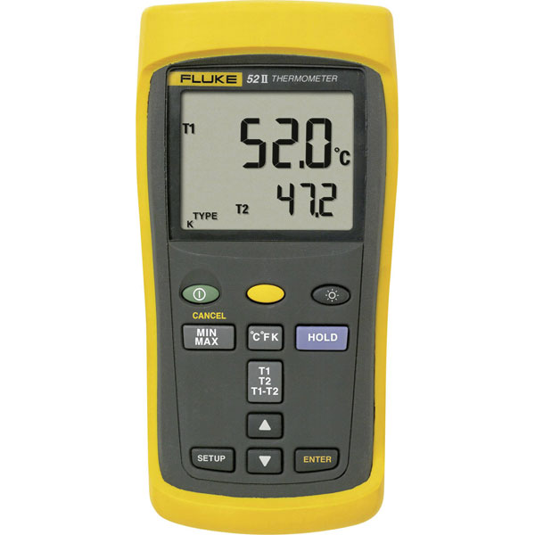 Fluke 1281139 52 II Thermometer -250 to 1372 °C Sensor J/K/T/E