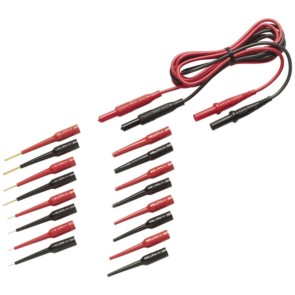 Fluke 2150636 TL82 Test lead kit 4 mm Banana jack Red/Black 1 pc d...