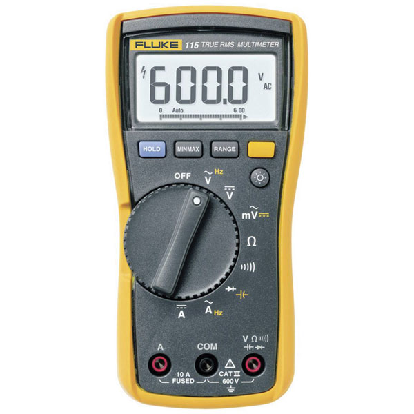 Fluke 2583583-ISO 115 Multimeter, calibrated, digital, CAT III 600V