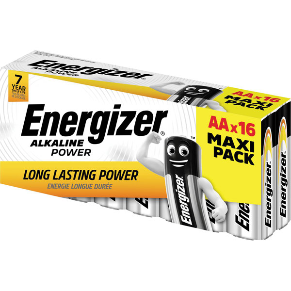 Energizer E302743800 Power LR06 AA Battery Alkali-Manganese 1.5V 1...