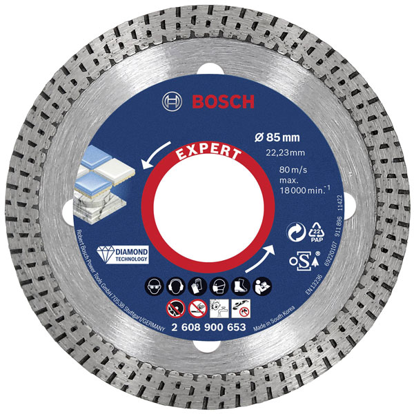 Bosch 2608900655 Expert HardCeramic Disc 125mm 22.23mm Bore Diamon...