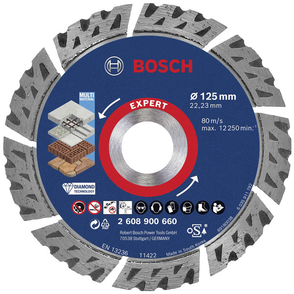 Bosch 2608900661 Expert Diamond Disc 150mm Durable MultiMaterial Cut