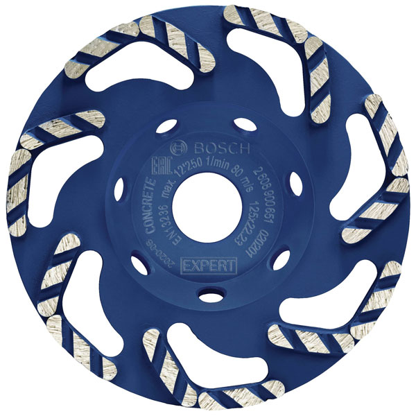 Click to view product details and reviews for Bosch 2608900651 Expert Concrete Diamond Pot 125mm 3x Faster Grinding.