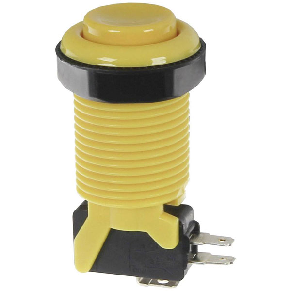 Joy-it Arcade button yellow for single board computers