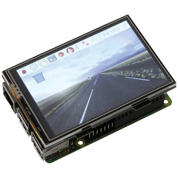 Joy-it 3.5 inch display kit with touchscreen and memory card for R...