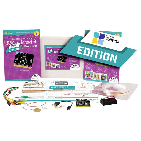 Joy-It Electronic kit for kids 8+,learn micro:bit coding - open ro...