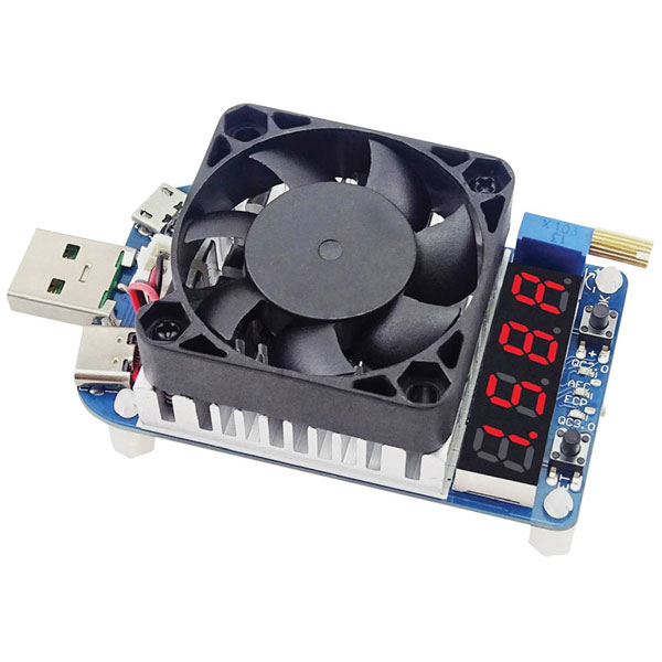 Joy-it JT-HD35 electronic USB-load resistor with LCD display