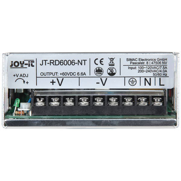 Joy-it jt- RD6006-NT industrial PSU 60V 66A 400W ideal for RD6006 ...