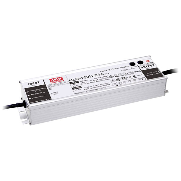 Mean Well HLG-100H-24A LED driver 96W 4A 24V PFC surge protection
