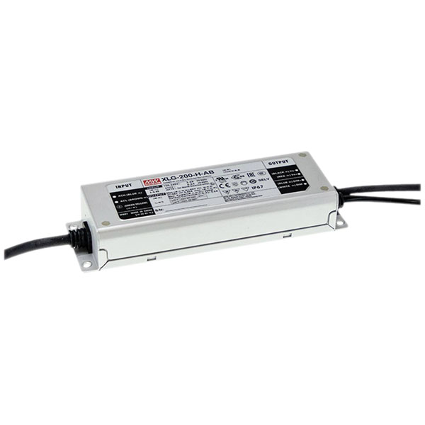 Mean Well XLG-200-L-A XLG-series LED driver 200W 350-1050mA IP-rated