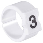 TE Connectivity 127922-000 STD12W-2 Pre-Printed Cable Marker 4.5-6 Mm