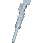 TE Connectivity CPC 1-66361-4 Bullet Connector Single Contact 1 Pin