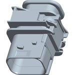 TE Connectivity 1-1564414-1 HDSCS Socket Housing 12 Pins PCB Mount