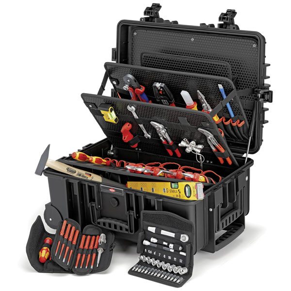 KNIPEX 00 21 37 Tool Case "Robust45 Move" Electric 63 parts 428 mm