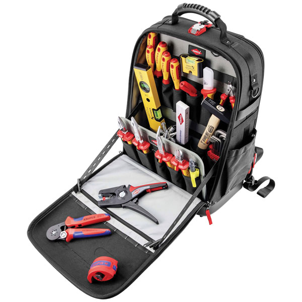 KNIPEX 00 21 50 E Tool backpack Modular X18 Electric 22 parts 530 mm