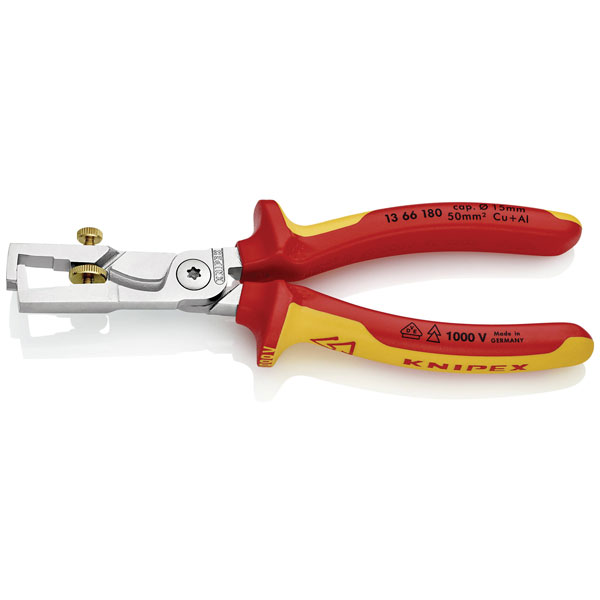 KNIPEX 13 66 180 StriX® Insulation Strippers With Cable Shears VDE...