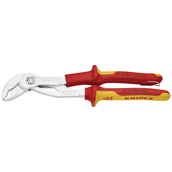 KNIPEX 87 26 250 T Cobra® VDE High-Tech Water Pump Pliers VDE + Te...