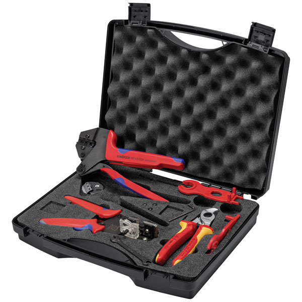 KNIPEX 97 91 04 V01 Tool Sets for Photovoltaics Solar MC4® (Multi-...