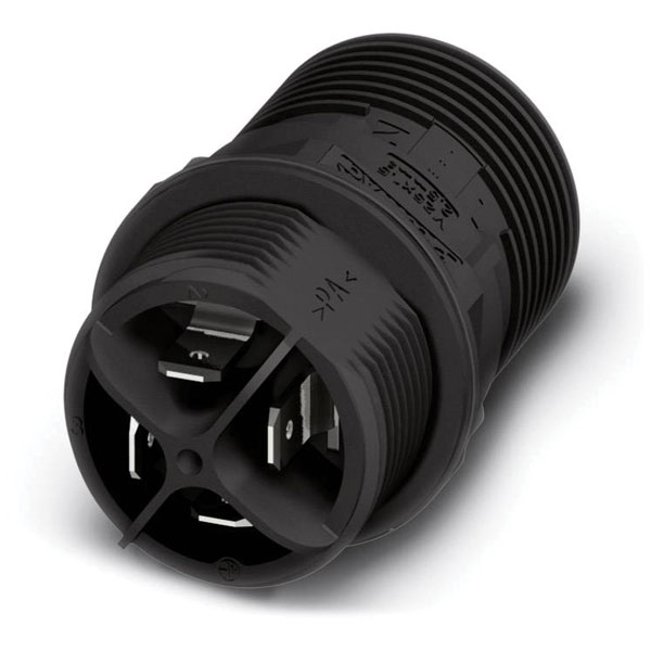 Phoenix Contact 1423986 QUICKON wire connector 3+PE pins feedthru