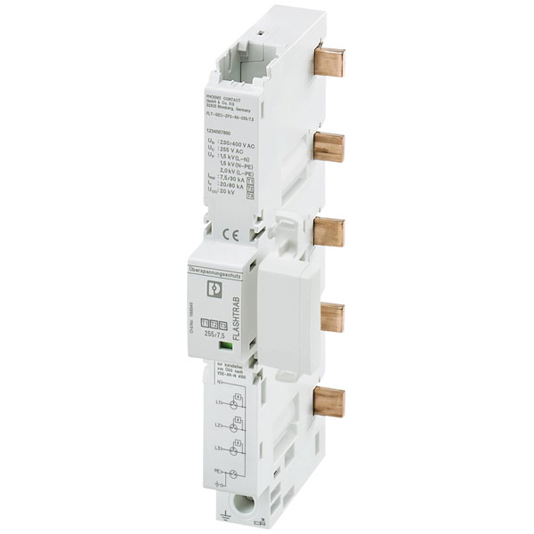 Phoenix Contact 1168943 FLT-SEC-ZP2-3S-255/12.5 lightning conducto...