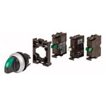Eaton 216844 M22S Selector Front Ring PVC Toggle Black 1pc