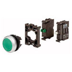 Eaton 216922 M22 Illuminated push button with PVC front ring 1pc