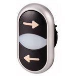 Eaton 216710-1 M22 Double pushbutton PVC front ring 1pc