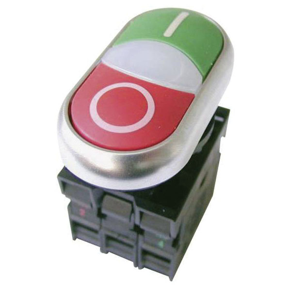 Eaton 216509 M22 Double head pushbutton Off/(On) IP66 momentary