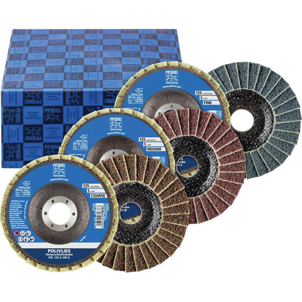 PFERD 44698005 SET PVL 125 A Flap Disc 125mm for Grinding various ...