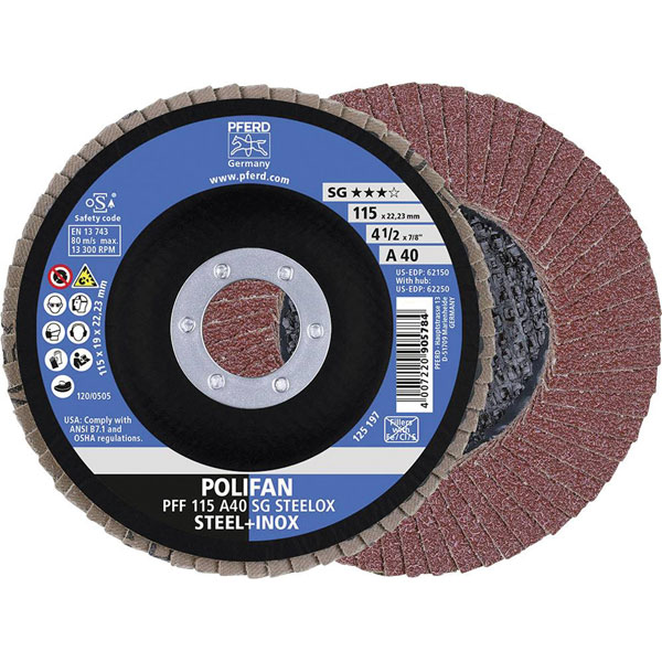 PFERD 67689063 SGP curve flap Disc 125mm for steel/stainless steel