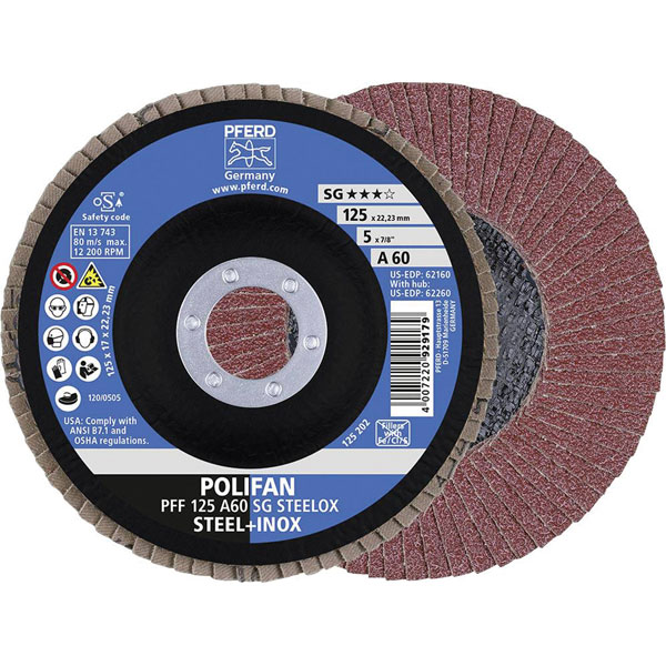 PFERD 69398197 Steelox Flap Disc 125mm 2pcs high performance durab...