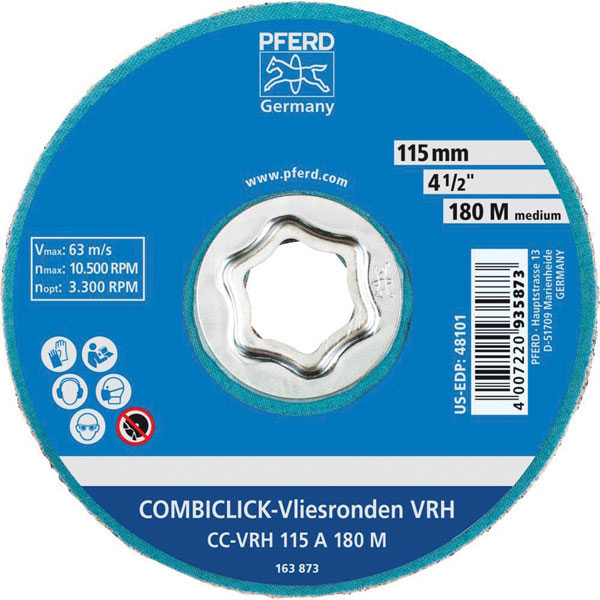 PFERD 64190112 COMBIKLICK Corundum Disc Ø125mm A120 25 pcs Univers...