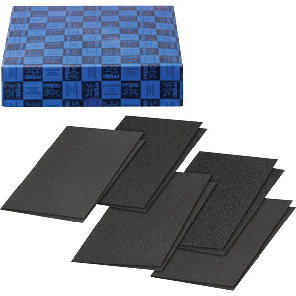 PFERD 45098041 Sandpaper sheet set 280x230mm 10 sheets corundum ab...