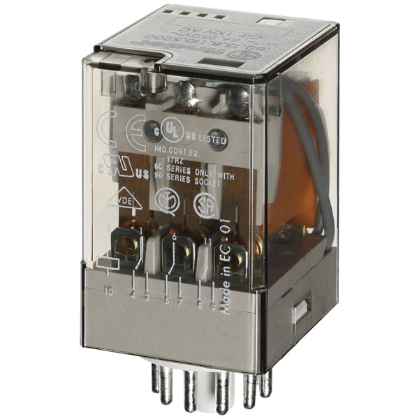 Finder 60.13.8.240.0040 Relay 240V AC 10A 3 changers AgNi contacts