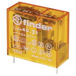 Finder 40.31.8.024.5000 PCB Relay 24V AC 10A 1 CO contact gold-plated