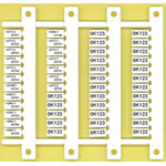 Finder 090.00.2 Label plate for Socket 90.02/90.03 white plastic 9x36mm
