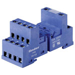 Finder 94.82 Relay Socket 29.5x23x71.3mm blue DIN Rail mount screw terminals