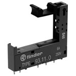 Finder 93.11.0 Relay Socket with PCB connections black 1pc