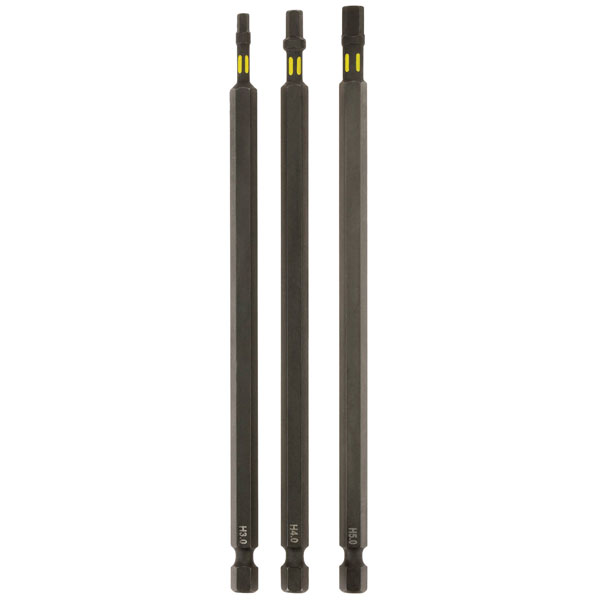 kwb 123441 Hex Bit set 3 pcs torsion zone for hard-to-reach screws