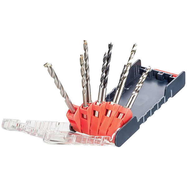 kwb 109155 HSS Drill Bit Set 9pcs 3-8mm with 1/4" Hex Adapter